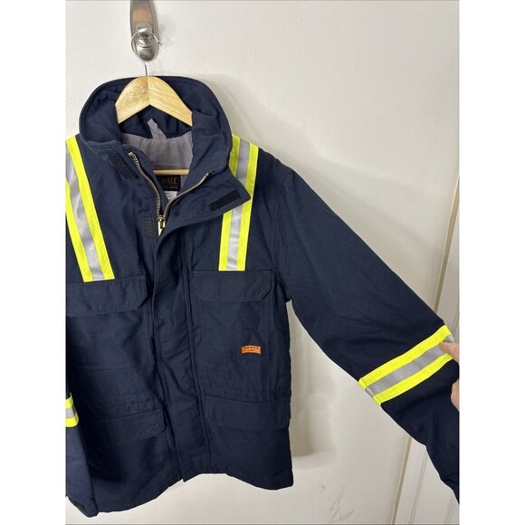 Firewall Men XS R Nomex Aramid FR Jacket High Visibility Reflective Jacket Blue - Picture 2 of 8